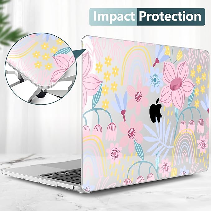 TWOLSKOO Compatible with MacBook Pro 13 inch Case 2023-2016 A2338 M2/M1 A2251 - Image 4
