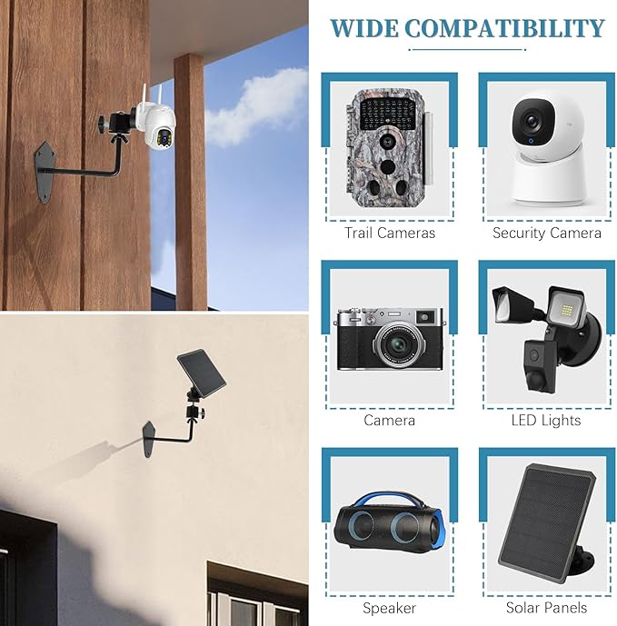 4-Pcs Camera Wall Mount Bracket, 360 Camera Mount - Image 6