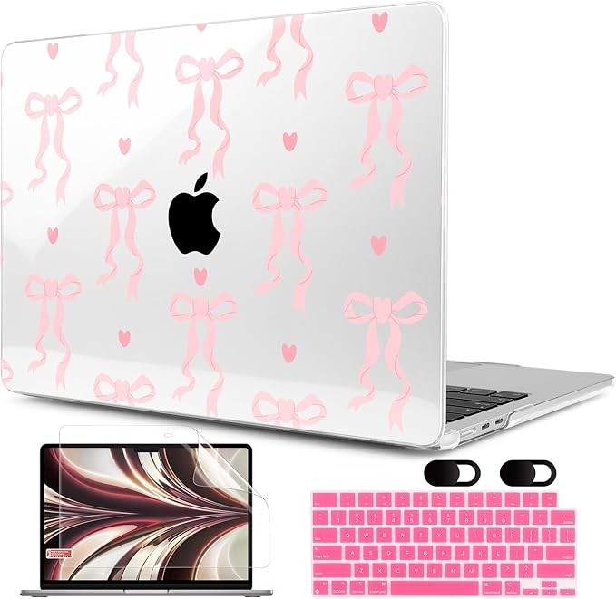 MEEgoodo Case for M4/M3/M2 MacBook Air 13.6 inch Case 2025 2024 2022, Fit Model by MEEgoodo
