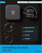 TREBLAB U5 Active Noise Cancelling Headphones Over-Ear, Wireless Bluetooth 5.3 - Image 9