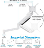 AVLT Single 57 Inch Heavy Duty Monitor Arm Add-On Kit - Image 2