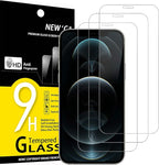NEW'C 3 Pack Designed for iPhone 12 Pro Max Screen Protector, Enhanced Tempered by NEWC