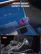 【Upgraded】 SUPERONE Retractable Car Charger 4 in 1, Fast Car Phone Charger - Image 4