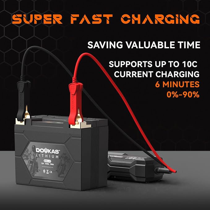 DKL20 700A LiFePO4 Motorcycle Lithium Battery, 12V 6Ah Powersports Battery - Image 8