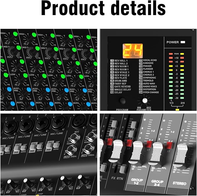 Audio Mixer Bluetooth G-MARK Professional Mixer Usb Interface Sound Board - Image 7