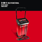 CRAFTSMAN Wheeled Manual 6A Car Battery Charger and 175A Engine Starter - Image 2
