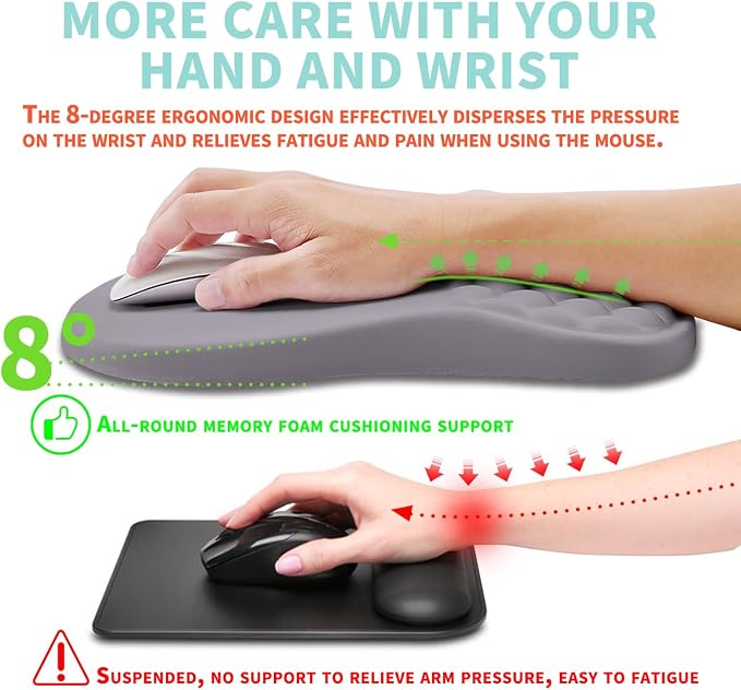 Ergonomic Mouse Pad Wrist Support - Image 4