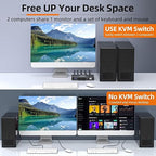 KVM Switch 1 Monitor 2 Computers 8K@60Hz, HDMI KVM Switches - Image 6