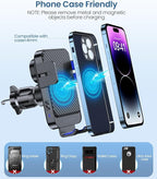 Wireless Car Charger, MOKPR 15W Fast Charging Auto-Clamping Car Mount - Image 7