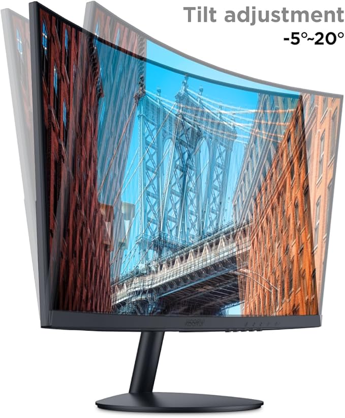 KOORUI 27 Inch Curved Monitor FHD 1080P Display, 75Hz PC Screen, Computer - Image 9