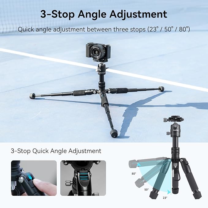 SmallRig VT-20 Aluminum Mini Tripod, Compact Desktop Tripods - Image 8