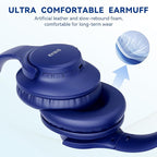 KVIDIO Bluetooth Headphones Over Ear, 65 Hours Playtime Wireless Headphones - Image 4