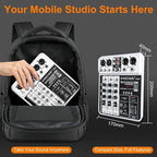 Professional 4-Channel DJ Audio Mixer, Podcasting, Live Streaming & Home - Image 4