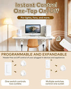 NineLeaf Wireless Remote Outlet Switch, Remote Lamp Switch, On Off Light Plug - Image 5