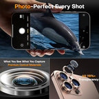 Camera Lens Protector for iPhone 16 Pro Max/16 Pro/15 Pro Max/15 Pro/14 Pro - Image 4