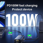 KAGO USB C to Ethernet HDMI Adapter, 8 in 1 Docking Station Hub, USB-A 2.0/3.0 - Image 5