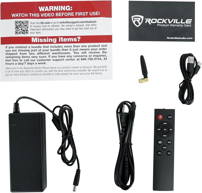 Rockville BLUDAC2S 150W Hi-Res 192K Amplifier Bluetooth Receiver w/USB - Image 7