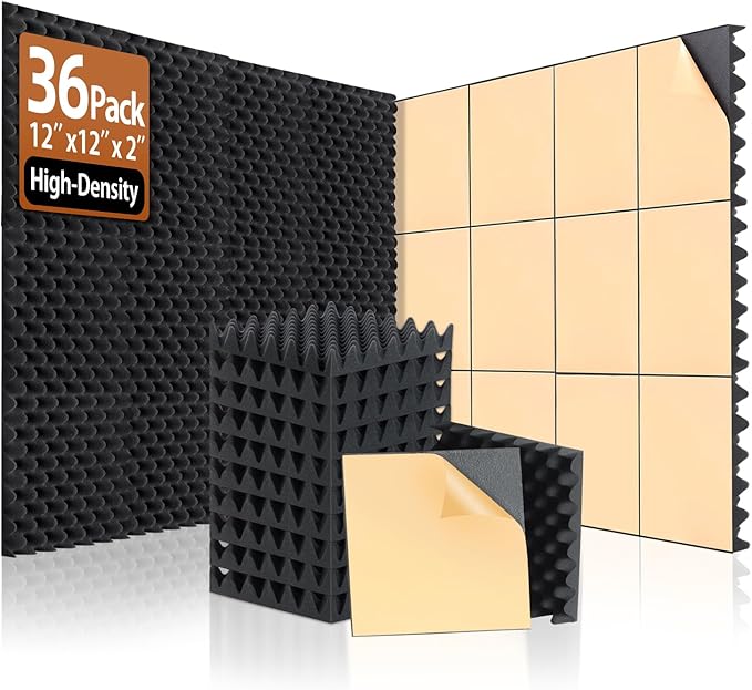 36 Pack Acoustic Foam Panels by SODOCT