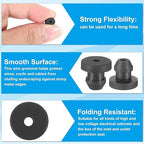 PATIKIL 5mm / 3/16 Inch Drill Hole, 1/8 Inch ID Rubber Grommets - Image 3