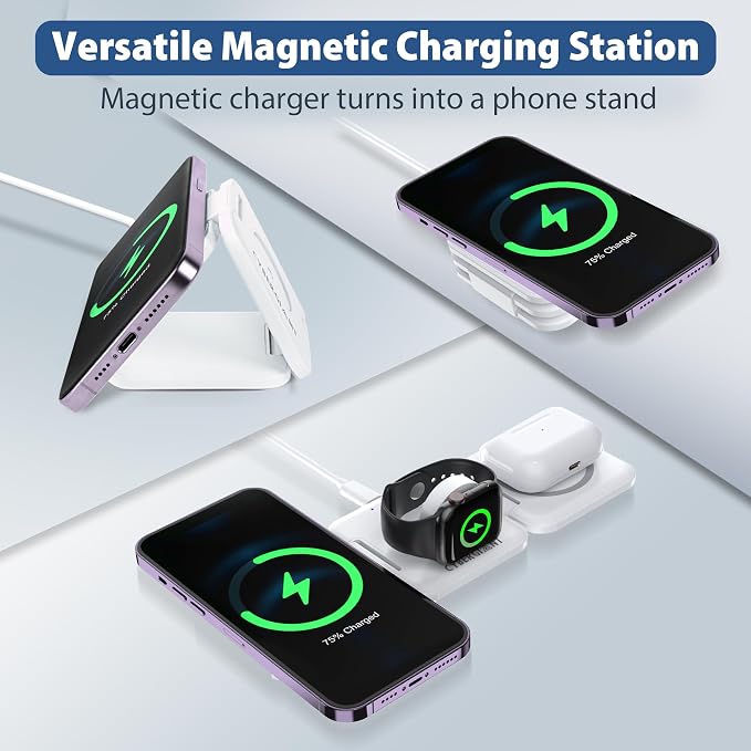 3 in 1 Apple Charging Station for iPhone Airpods iWatch - Image 3