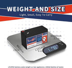 12V 6Ah LiFePO4 Lithium Battery, Deep 2000+ Rechargeable Cycle, Low - Image 2