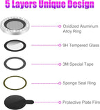 AGVEE 3+3 6 Pack for iPhone 13 6.1 inch / 13 Mini 5.4 inch Camera Lens Protector - Image 7