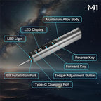 AM ARROWMAX Mini Electric Screwdriver & Drilling Adapter, 600RPM Precision - Image 3