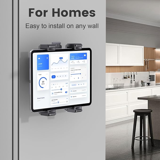 OHLPRO Tablet Wall Mount, Sticky iPad Holder, Damage-Free Adhesive Wall Dock - Image 2