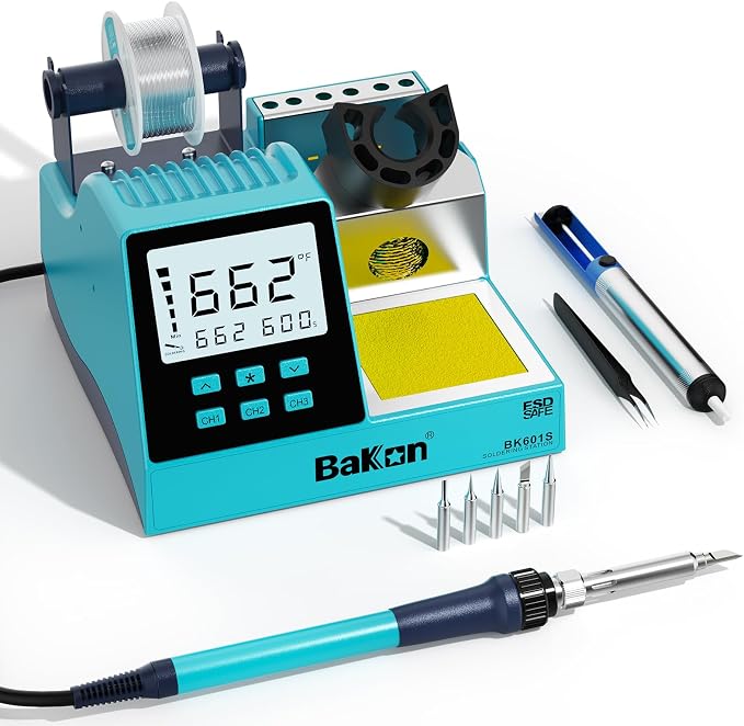 90w Soldering Station, Electronic Digital Display Soldering Iron Station Kit by BAKON