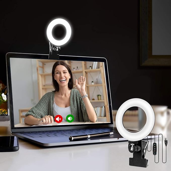 Video Conference Lighting Kit, Ring Light by Cyezcor