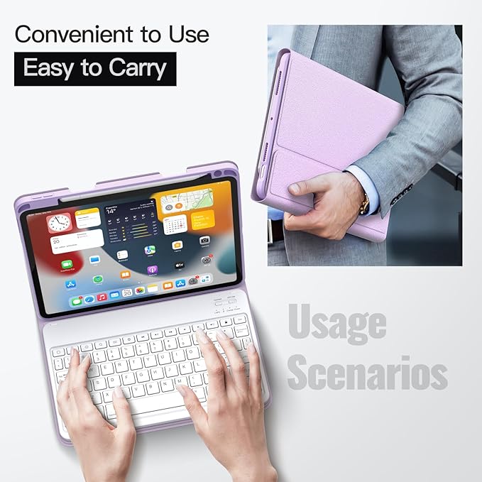 JETech Keyboard Case for iPad Air 11-Inch M3/M2, iPad Air 5th/4th - Image 6