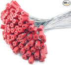 Leadseals 500 Red Security Cable Seals Metal Truck Trailer Seals Tamper Proof by LeadSeals