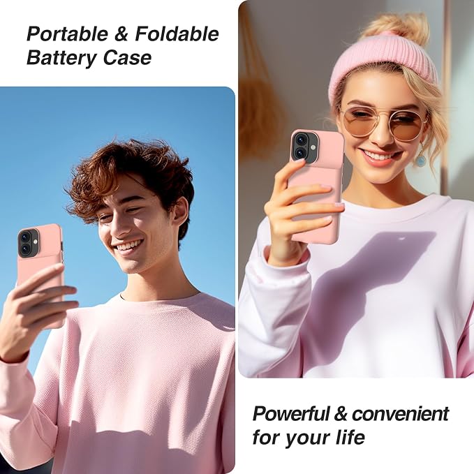 GIN FOXI Battery Case for iPhone 17, Charging Case Charger 8500mAh Ultra-Slim - Image 7