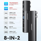 USB C Adapter HDMI USB Multiport Hub, 8 in 2 Accessories - Image 2