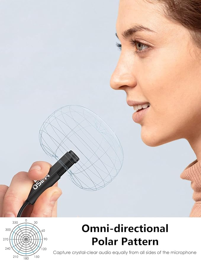 MillSO USB Microphone for Laptop Gooseneck Portable Mini USB Computer - Image 3