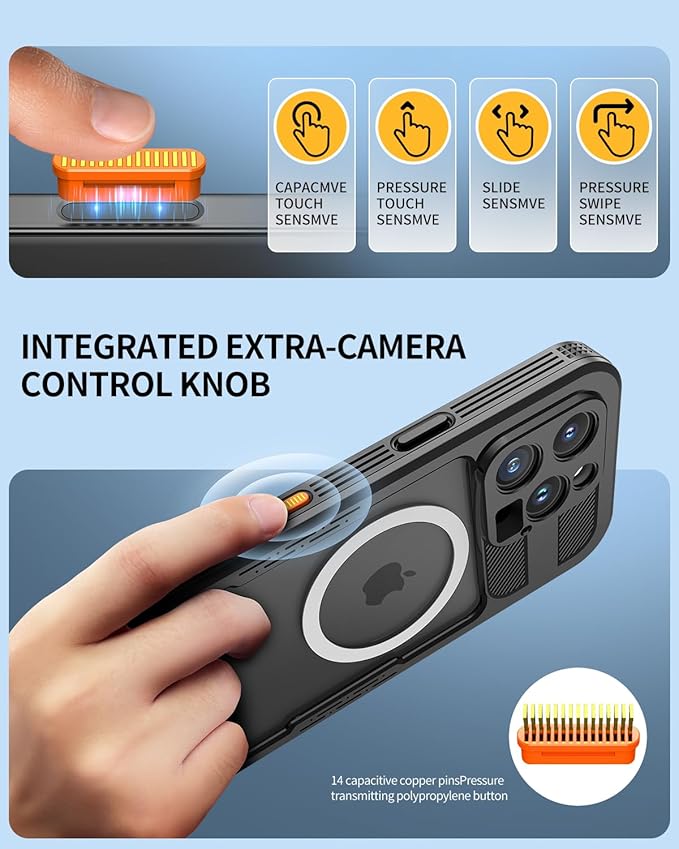 Lanhiem Magnetic for iPhone 16 Pro Case, IP68 Waterproof Dustproof Case - Image 5