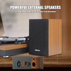 Bluetooth Record Player, 3-Speed Belt-Driven Turntable - Image 7
