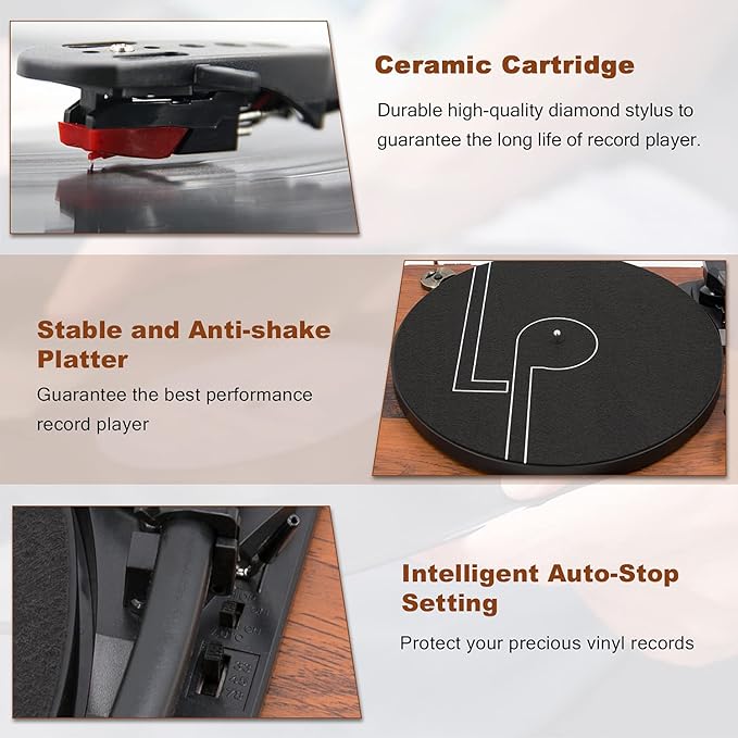 LP&NO.1 Record Player Turntable - Image 5