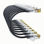 Cat6a Patch Cables 0.5ft Slim, Cat6 Ethernet Patch Cable Pure Copper, Flexible by 10Gsupxsel