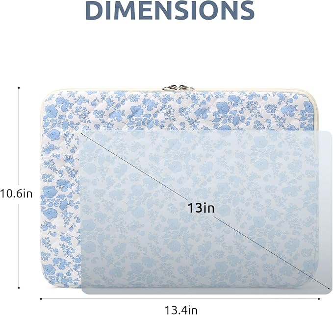 Puffy Laptop Sleeve 13-15.6 Inch Cute Quilted Laptop Protective Case Padded - Image 7