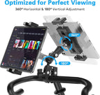 Treadmill Tablet iPad Holder, Aluminum Indoor Exercise Bike Handlebar Mount - Image 6
