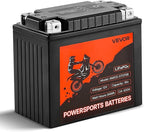 VEVOR Motorcycle Battery, 12 Volt 7Ah, LiFePO4 Lithium Pre-Charged Powersports by VEVOR