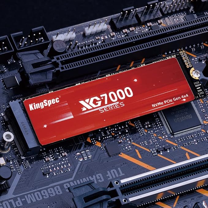 KingSpec XG7000 8TB NVMe SSD PCIe 4.0-7400MB/s Read Speed, 3D TLC NAND M.2 2280 - Image 5