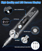 Cordless Soldering Iron Kit, 1400mAh Rechargeable Portable Cordless Soldering - Image 5