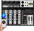 Professional Audio Mixer, 4 Channel Audio Interface Sound Board Mixing Console by PROFESSIONALAUDIOEQUIPMENT