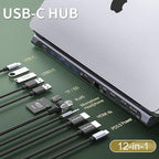USB C Docking Station, Onten USB-C to Dual HDMI Adapter HUB .12-in-1 USB-A 3.0 - Image 7