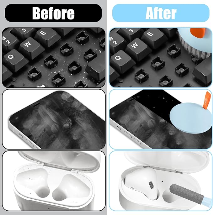 Laptop Phone Screen Cleaner Kit, Computer Keyboard Brush Cleaning Spray - Image 5
