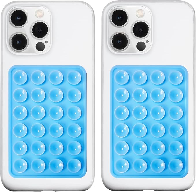 2 Pack Silicone Suction Phone Case Mount, Silicon Adhesive Phone Grip by LvShuLiangPin