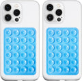 2 Pack Silicone Suction Phone Case Mount, Silicon Adhesive Phone Grip by LvShuLiangPin