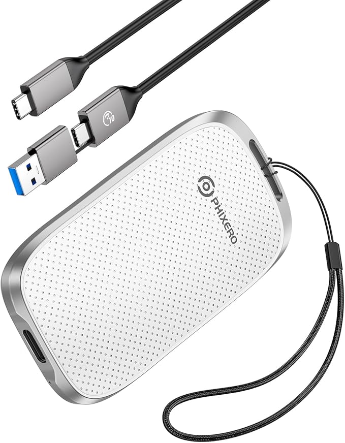 PHIXERO 2TB Portable SSD, Type-C Interface, Built-in mSTAT SSD by ProvidingSolutionsforDataStorage